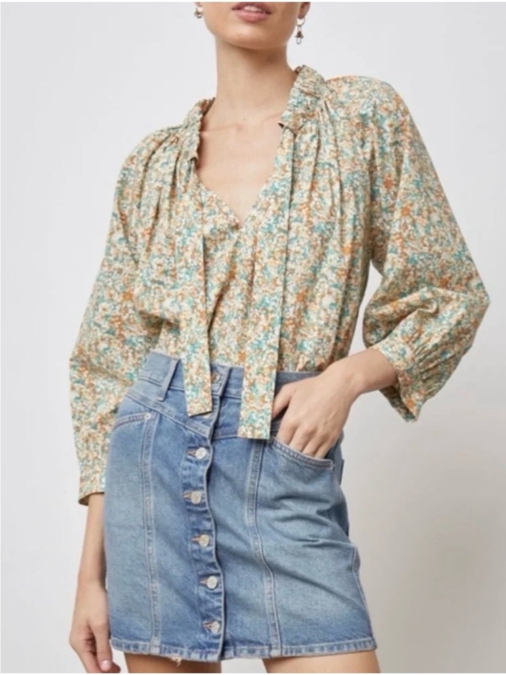 Rails Amal Cassia Floral Peasant Blouse | MEDIUM NWOT